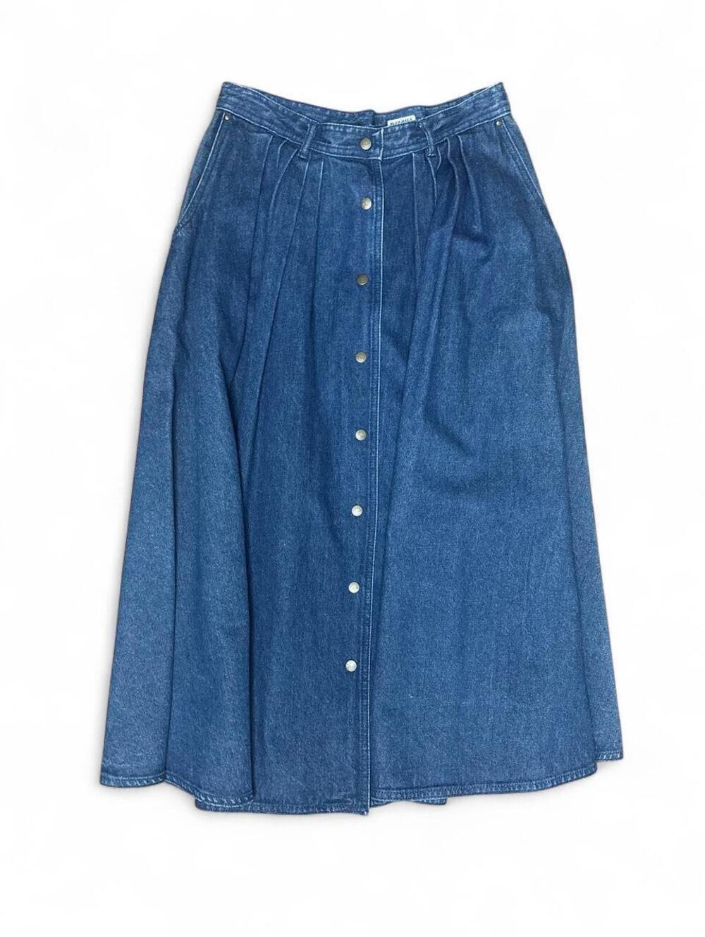 Gloria Vanderbilt Women's Blue and Navy Skirt